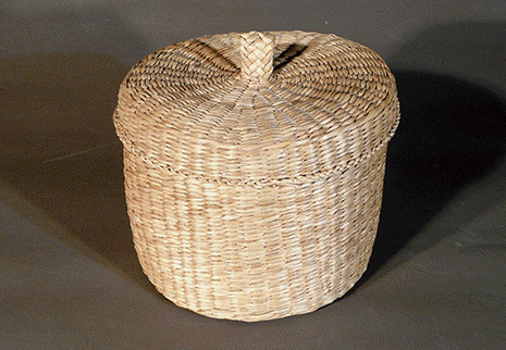 Reed grass basket details