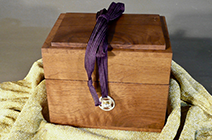 Walnut wood box