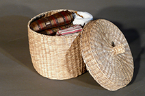 Reed grass basket